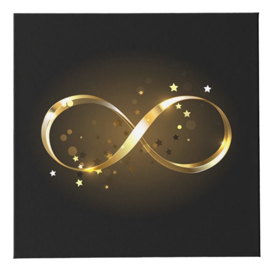 Golden Infinity Symbol Würfel (Rechts)