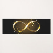 Golden Infinity Symbol Yogamatte (Rückseite (Horizontal))