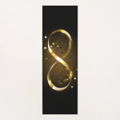 Golden Infinity Symbol Yogamatte (Vorderseite)
