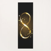 Golden Infinity Symbol Yogamatte (Rückseite)