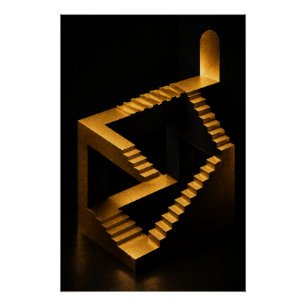 Golden Infinity Treppenposter Poster
