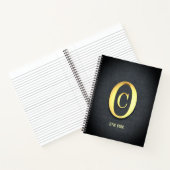 Golden Initials Notebook Notizblock (Innenseite)