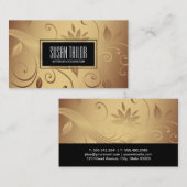 Golden | Innenausstattung, Textilien Visitenkarte (Vorne/Hinten)