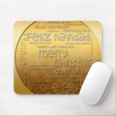 Golden International Christmas Gruß - Mousepad (Mit Mouse)