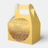 Golden International Christmas Grußbox Geschenkschachtel (Rückseite)