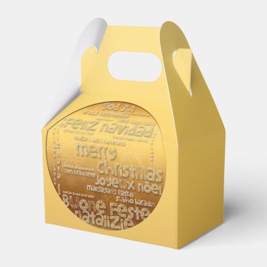 Golden International Christmas Grußbox Geschenkschachtel (Vorderseite)