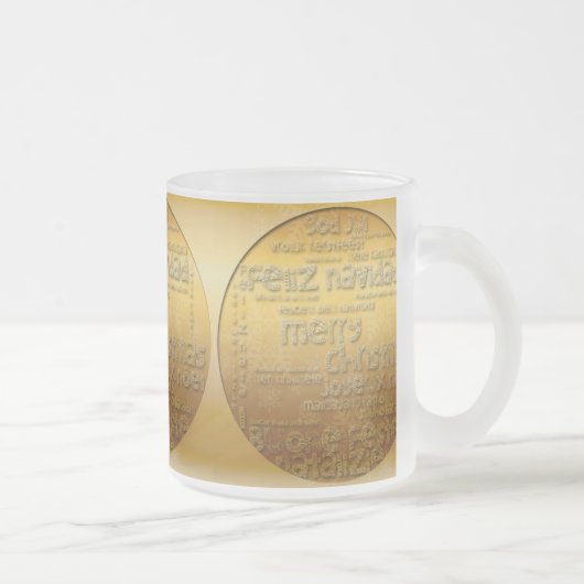 Golden International Christmas Mattiert G Tasse (Rechts)