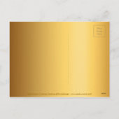 Golden International Christmas Navidad / Postkarte (Rückseite)