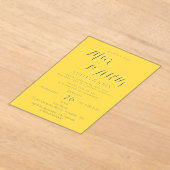 Golden invitation card acryleinladungen (Ablage )