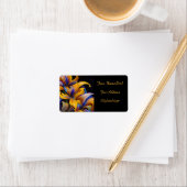 Golden Iris Hosta X AI ART Adressaufkleber (Insitu)