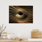 "Golden Iris" Poster (Küche)