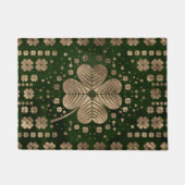 Golden Irish Kleeblatt Vierblatt Klee Fußmatte (Vorderseite)