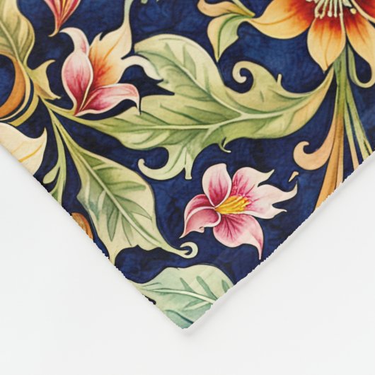 Golden Islamic Style Blume Fleecedecke (Ecke)