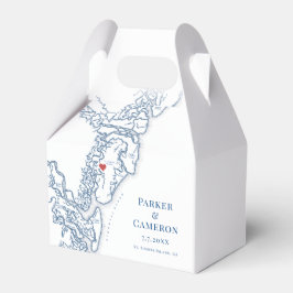 Golden Isles Georgia Karte Geschenkschachtel