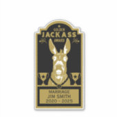 Golden Jackass Award Aufkleber (Vorderseite)