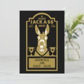 Golden Jackass Award Dankeskarte (Stehend Vorderseite)