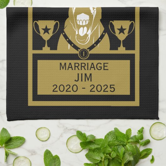 Golden Jackass Award Geschirrtuch (Gefaltet)