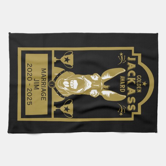 Golden Jackass Award Geschirrtuch (Horizontal)