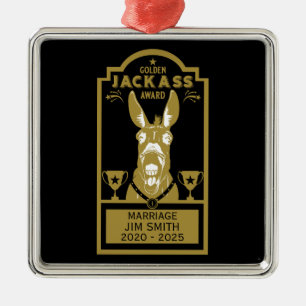 Golden Jackass Award Ornament Aus Metall