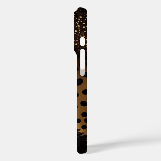 Golden Jaguar Pattern Case-Mate iPhone Hülle (Rückseite / Links)