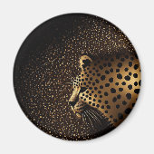 Golden Jaguar Pattern           Magnet (Vorne)