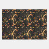 Golden Japanisch-inspiriertes Blossom Geschenkpapier Set (Vorderseite 2)