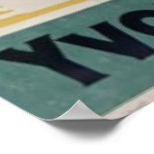 Golden Jazz Age Yvonne Legeay von Gesmar Poster (Ecke)