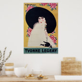 Golden Jazz Age Yvonne Legeay von Gesmar Poster (Küche)
