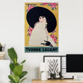 Golden Jazz Age Yvonne Legeay von Gesmar Poster (Heimbüro)