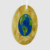 Golden Jesse Tree Globe Ornament (Vorderseite)