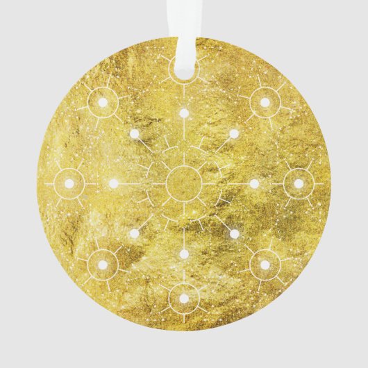 Golden Jesse Tree Globe Ornament (Rückseite)