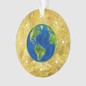 Golden Jesse Tree Globe Ornament (Vorderseite)