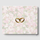 Golden Jeweled Floral Wedding Gästebuch (Rückseite)