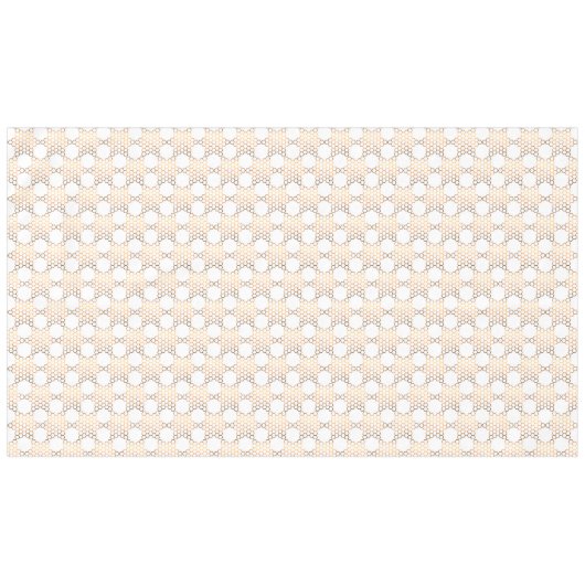 Golden Jewish Star Honeycomb auf Weiß, groß Tischdecke (Vorderseite (Horizontal))