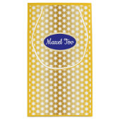 Golden Jewish Star "Mazel Tov" Kleine Geschenktasc Kleine Geschenktüte (Rückseite)