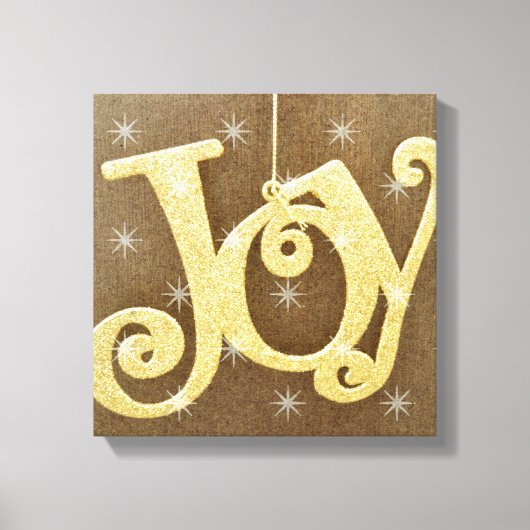 Golden Joy Christmas Canvas Print Leinwanddruck (Vorderseite)