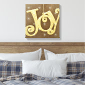 Golden Joy Christmas Canvas Print Leinwanddruck (Insitu (Schlafzimmer))