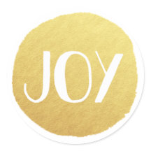 Golden Joy Holiday Sticker
