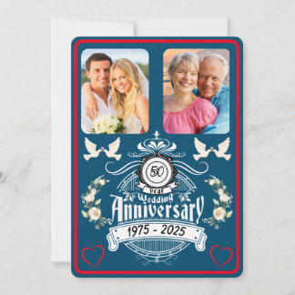 Golden Jubilee 50 Jahre 2 Foto Einladung