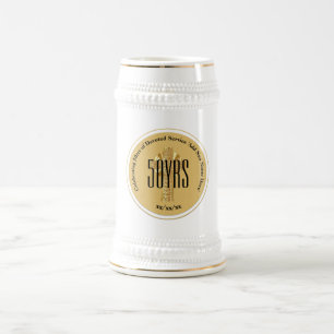 Golden Jubilee 50. Jubiläumsverordnung der Vereint Bierglas