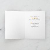 Golden Jubilee Blue mit Cross Karte (Innenseite)