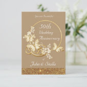 Golden Jubilee Einladung (Stehend Vorderseite)