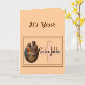 Golden Jubilee Geschenke für Nonnen Karte (Gelbe Blume)