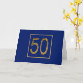 Golden Jubilee Karte (Gelbe Blume)