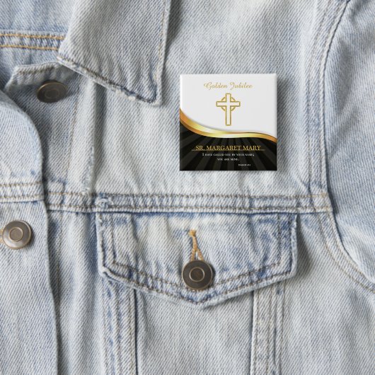 Golden Jubilee of Religious Life, 50 Jahre Button (Beispiel)