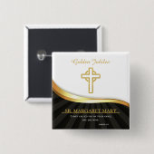 Golden Jubilee of Religious Life, 50 Jahre Button (Vorne & Hinten)