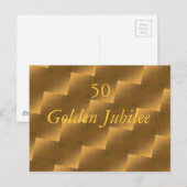 Golden Jubilee Postkarte (Vorne/Hinten)