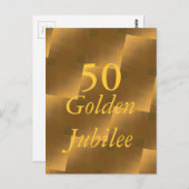 Golden Jubilee Postkarte (Vorne/Hinten)