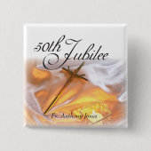 Golden Jubilee Religious Life, Candle Cross Candle Button (Vorderseite)