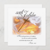 Golden Jubilee Religious Life, Candle Cross Candle Einladung (Vorne/Hinten)